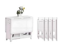 Table de salle à manger pliante polyvalente et peu encombrante avec 4 chaises - Table de cuisine multifonction pour salle à manger, travail, étude, motif papillon élégant