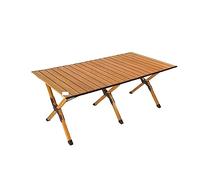 Table de salle à manger pliante portable en aluminium pour le camping et le pique-nique - Table d'extérieur légère en kaki - Parfaite pour la cuisson des rouleaux d'œufs et les voyages en avion