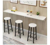 Table de Salle à Manger Pliante Suspendue pour la Maison, Table Longue et étroite, Table Pliante Murale, Bureau Mural Flottant pour buanderie, Bar, Maison (Blanc, 120 x 30 cm)