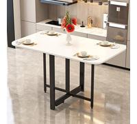 Table de salle à manger pliante - Table de cuisine en bois peu encombrante - Design mobile et pliable pour les petits espaces - Bureau extensible multifonction