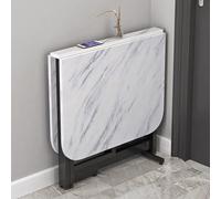 Table de salle à manger pliante - Table de cuisine en bois peu encombrante - Design mobile et pliable pour les petits espaces - Bureau extensible multifonction