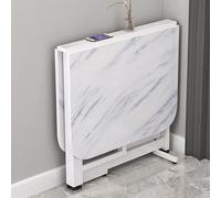 Table de salle à manger pliante - Table de cuisine en bois peu encombrante - Design mobile et pliable pour les petits espaces - Bureau extensible multifonction