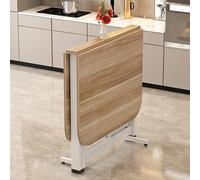 Table de salle à manger pliante - Table de cuisine en bois peu encombrante - Design mobile et pliable pour les petits espaces - Bureau extensible multifonction