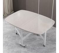 Table de salle à manger pliante - Table en bois peu encombrante pour les petites surfaces, design extensible pour une utilisation polyvalente, idéale pour les appartements et les espaces de vie