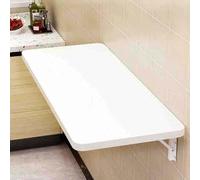 Table de Salle à Manger Rabattable Table d'appoint de Cuisine Table d'appoint Murale Bureau avec Supports d'étagère, Table de Bar Pliante Flottante pour Petites Pièces(L90xW40cm/L35xW16in)