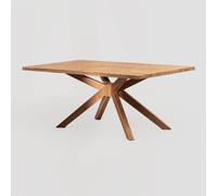 Table de Salle à Manger Rectangulaire en Bois (190x100 cm) Jal Marron Chêne