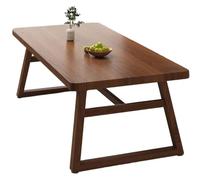 Table de salle à manger rectangulaire moderne en bois et métal pour 48 personnes Finition noyer 160 x 80 cm Fourrure élégante pour salon et cuisine