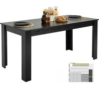 VEVOR Table de salle à manger rectangulaire en bois 160 cm pour 4 à 6 personnes