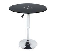 Table de salle à manger réglable en hauteur pour cuisine familiale salon moderne en verre gain de place multi-usage assemblage facile 2 4 places verre transparent (70 cm Couleur : A)
