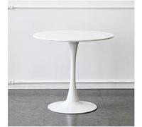 Table de salle à manger ronde avec piédestal en forme de tulipe, plateau moderne en MDF pour petite cuisine, salle à manger et salon