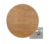Table de salle à manger ronde en bois, 100 cm, remplacement de table à faire soi-même, finition bois blanc (couleur), parfaite pour la maison et le bureau, design robuste et élégant