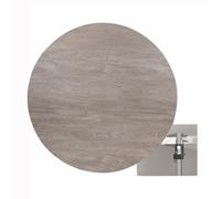 Table de salle à manger ronde en bois de 100 cm de diamètre pour bureau, finition bois blanc (couleur chêne gris, 40 cm) design élégant et polyvalent