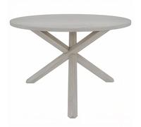Table de salle à manger ronde en bois massif, partie de la table de salle à manger, table mélangée et assortie, chaise vendue séparément pour salle à manger, cuisine, gris