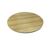 Table de salle à manger ronde épaisse de 71,1 cm avec plateau tournant, design robuste en rondins pour maison, hôtel et utilisation reurante, améliorez votre expérience culinaire avec Sle