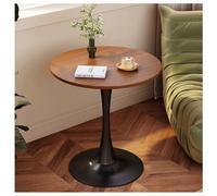 Table de salle à manger ronde moderne en forme de tulipe - 80 cm - En bois - Pour cuisine et salon - Table basse élégante et décontractée pour décoration d'intérieur