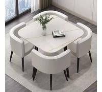 Table de salle à manger ronde moderne pour 4 petites tables basses pour salon, table à manger carrée pour cuisine, meubles élégants pour salle à manger et salle de réception, disponible dans des