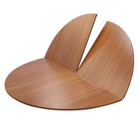 Table de salle à manger ronde pliable - Table de banquet robuste de 170,2 cm avec plateau pliable en quart de long, parfaite pour les fêtes et les événements, design peu encombrant, sans pieds pour un