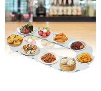 Table de salle à manger rotative pivotante à 360° antidérapante pour partager les aliments - Idéal pour un accès et un partage faciles