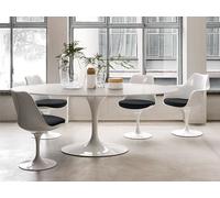 Table de salle à manger Saarinen Tulip Knoll International, Designer Eero Saarinen, 198x74x121 cm