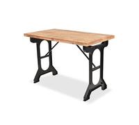 Table De Salle À Manger Sapin Massif Dessus De Table En Bois Marron