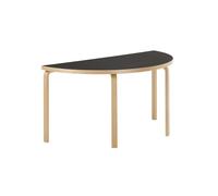 ARTEK table AALTO TABLE 96 (Bouleau laqué naturel, plateau en linoléum noir - Bois massif et placage)