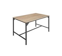 Tectake Table de salle à manger industrielle Belfast 120x75x75cm - Bois clair industriel, Chêne Sonoma