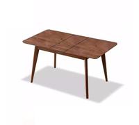 Table de Salle à Manger Table à Manger en Bois Massif, Longue Table Murale rétractable Simple, for Restaurant, Maison, Bureau, Table de fête Table de Cuisine(S:(120-150)*80 * 76.3cm)