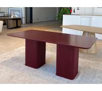Table de salle à manger Table de famille Designer Table de salle à manger 180x90 Marron