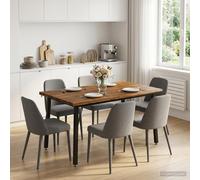 vidaXL Table à Manger en Bord Vivant 140 x 90 x 75 cm Blanc