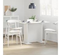 Table à manger vidaXL Blanche 110x60x75 cm en bois d'ingénierie
