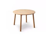Table de Salle à Manger Table Ronde en Bois Massif, Moderne et Simple, en chêne, Table à Manger en rondins, for Petit Appartement et Maison Table de Cuisine(S:90 * 75cm)