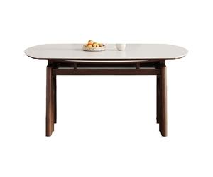 Table De Salle À Manger Table Ronde Pliante rétro for la Maison, Bureau, Table à Manger rétractable en Pierre Tables Basses pour Salon(1.2m)