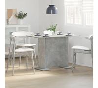 Table De Salle À Manger Vidaxl En Béton Gris 110x60x75 Cm En Bois D'ingénierie Gris