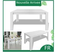 Table de salle à manger - VOGUE - Blanc - Rectangulaire - 140 x 80 x 75 cm
