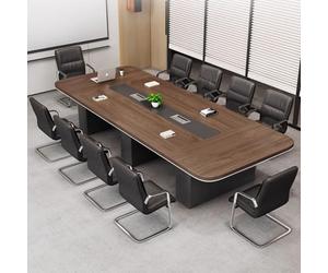 Table de salle de conférence - Grand bureau d'ordinateur, table de réunion rectangulaire épaisse multifonctionnelle pour bureau, salle de réunion, 350 x 170 x 75 cm