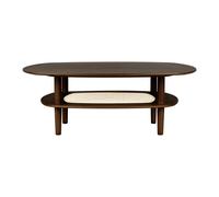 Table Basse Carrée Lisse Umage Together 100 en Chêne Foncé