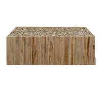 Table de salon Bois - Armoire basse, Table basse Teck véritable 90x50x30 cm@EU84320016