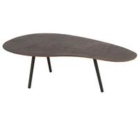 Table Basse Design "Goutte" 120cm Marron