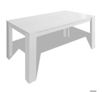 Table de salon salle a manger design 140 cm blanc