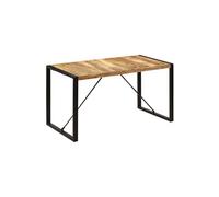 Table de salon salle à manger design 140 cm bois de manguier massif