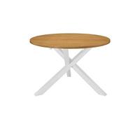 Table de salon salle à manger design blanc 120 cm MDF