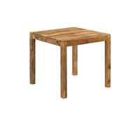 Table de salon salle à manger design Bois de manguier massif 82x80x76 cm