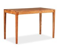 Table de salon salle à manger design Bois massif 118 x 60 x 76 cm 0902198
