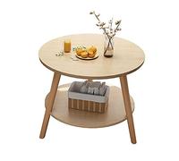 Table de Salon/Table Table basse Maison Moderne Petite Table à thé Simple Salon Chambre à coucher Chambre à coucher Petite table d'appoint Double rangement Petite table ronde Table Café/Table Basse d
