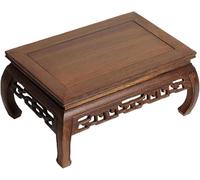 Table De Sanctuaire Petite Table D’autel De Sol Table De Méditation en Bois Massif Sculptée à La Main Rectangulaire pour La Méditation, La Prière Ou Les études Contemp, Brown, 10.62 * 6.30 * 4.13in