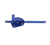 Table de Sciage Guide d’Appoint en Alliage d’Aluminium, Système de Mise à Angle Précis avec Tige de Poussoir Bleu - Durable, Sécurisé, Idéal pour Travail du Bois