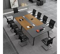 Table de séminaire, table de conférence, plaque frontale épaisse pour plus de durabilité, facile à utiliser pour l'apprentissage public, blanc