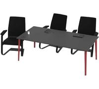 Table de séminaire Table de conférence Table de réunion Table de bureau Gris