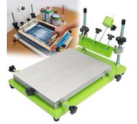 Table de sérigraphie manuelle pour produits plats, prend en charge des écrans jusqu'à 40 mm d'épaisseur, idéale pour l'impression personnalisée sur diverses surfaces planes