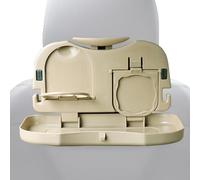 Table de siège d'auto, bureau arrière, pliable avec porte-gobelet 10.04x5,91 pouces, accessoire de voyage pour ordinateur portable, restauration, travail, trajets en route, déplacement, configuration